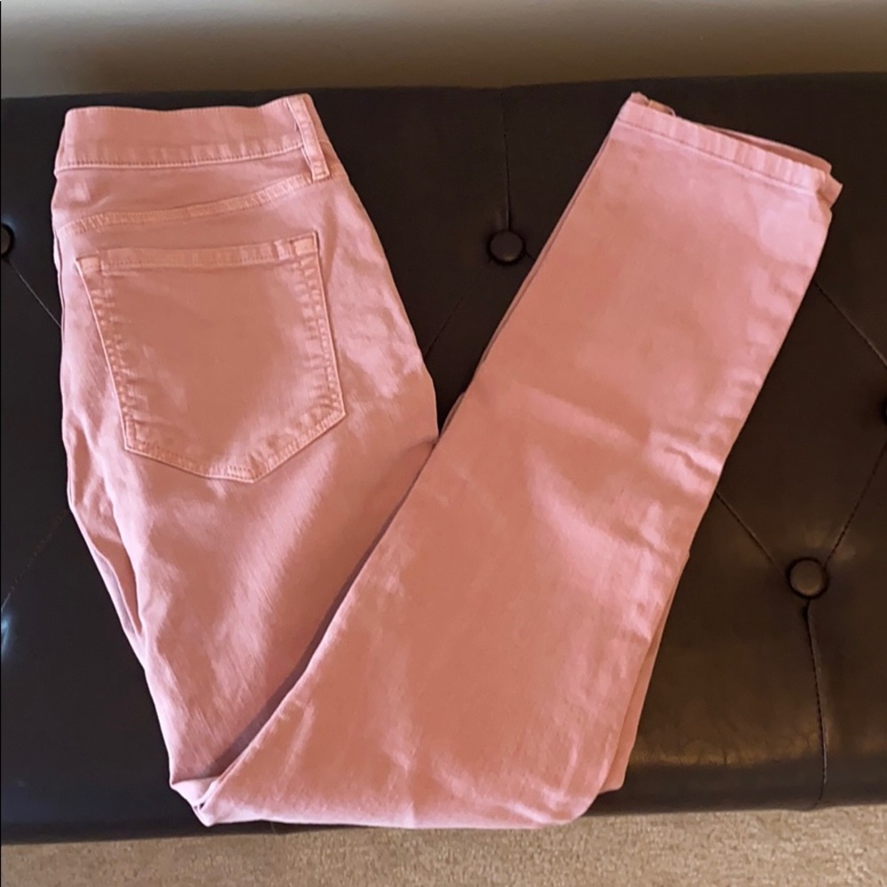 Pink Ann Taylor LOFT skinny jeans